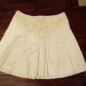 Anthropologie Koto Bolofo Cream Skirt 8